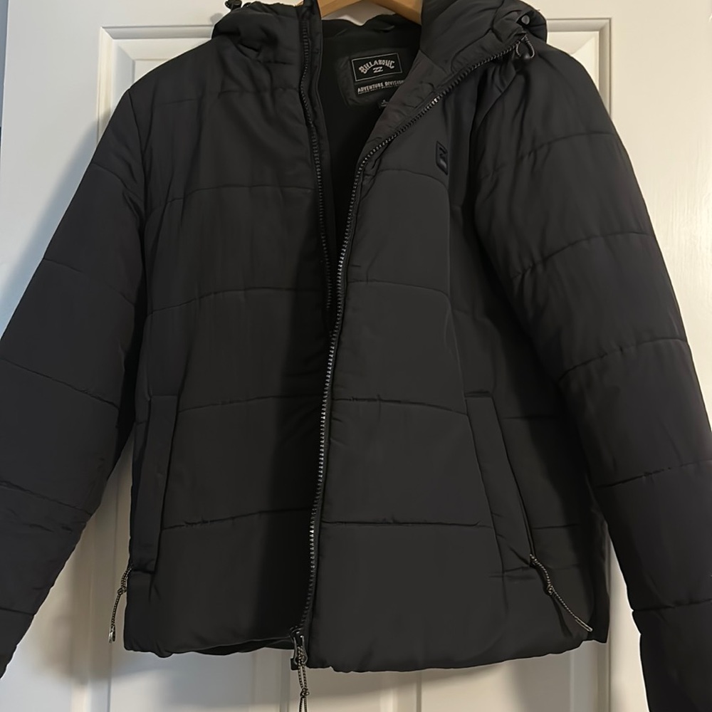 Billabong adventure division black puffer jacket